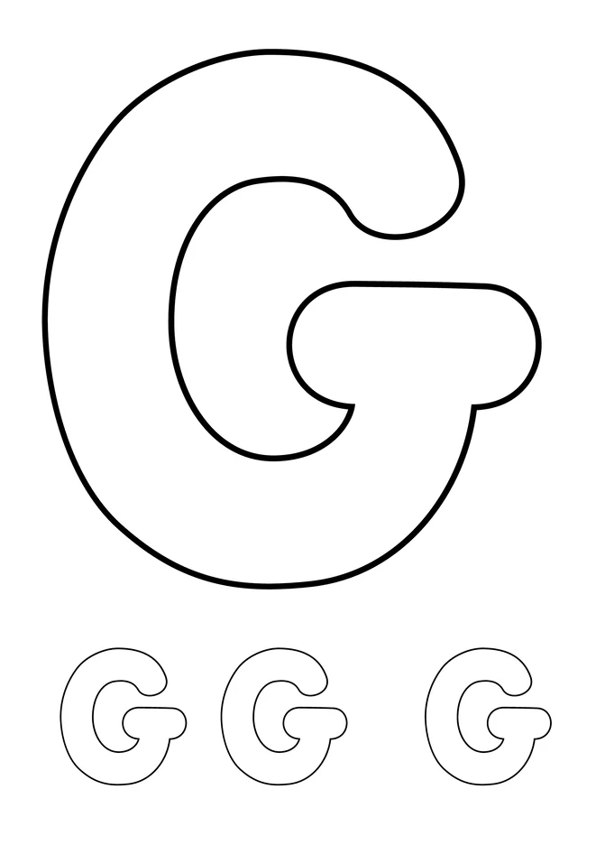 Alfabeto para colorir e imprimir para imprimir e colorir - imagem 8